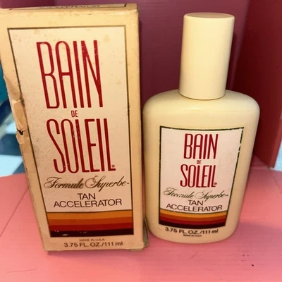 Rare Vintage Bain De Soleil Tan Accelerator 3.75 w/Box - Image 1 of 4