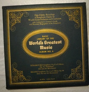 🎙🎶 Basic Library of the Worlds Greatest Music Album No 6 Vinyl Record LP Album - Picture 1 of 10