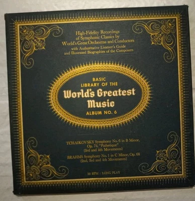 🎙🎶 Basic Library of the Worlds Greatest Music Album No 6 Vinyl Record LP Album - Image 1 of 4