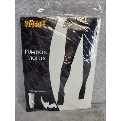 Spirit Halloween Pumpkin Tights One Size Costume Accessory - Image 1 of 3