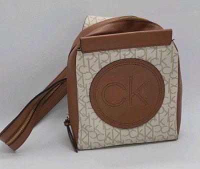 calvin klein Myra backpack / Sling Bag women's Tan Brown - Image 1 of 4