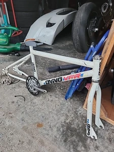 Gt Dyno VFR Frame Fork Set 1991 Vintage Old School BMX White 20” Racing Rare Usa - Picture 1 of 18