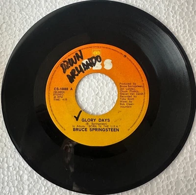 Rare BRUCE SPRINGSTEEN Glory Days PHILIPPINES 7" CS-10088 Excellent - Image 1 of 2