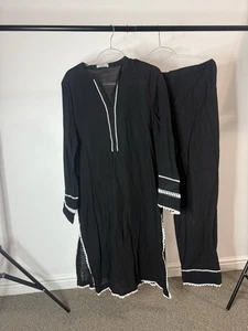 Designer Co-Ord Set XXL by IMAGE – Black Cotton Kurta – Excellent Condition - Picture 1 of 9