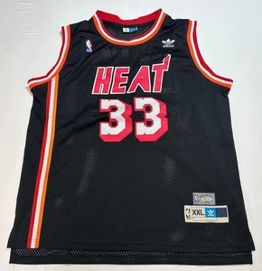 Adidas Hardwood Classics Black Miami Heat Alonzo Mourning Jersey Size XXL - Picture 1 of 4