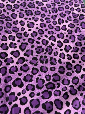 Edredón De Colección Cranston Púrpura Tela Leopardo Algodón Más de 1 Y Gato Negro F63 Foto 1 de 4