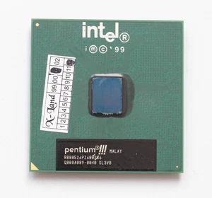 Socket 370 CPU - Intel Pentium III 600 - 600MHz - SL3VB - Coppermine - TESTED - Picture 1 of 2