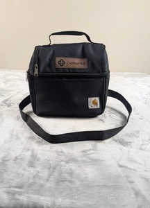 Carhartt Lunch Cooler Bag 6-Can Black Insulated Shoulder Strap Mens Womens Work - Picture 1 of 12