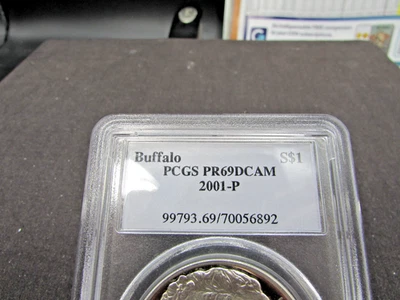 2001 P  PCGS PR DCAM BUFFALO  PRISTINE .  !!! - Image 1 of 4