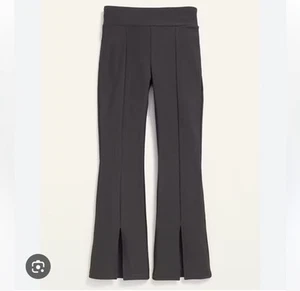 OLD NAVY High-Waisted PowerSoft Flared Split-Hem Performance Leggings Girls 8/M - Picture 1 of 10