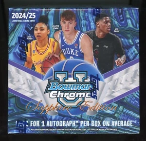 2024-25 Bowman Chrome Sapphire U University Basketball Hobby Box Sealed NEW - Picture 1 of 6