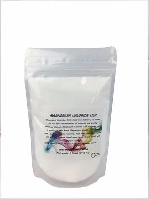 Cloruro de Magnesio Grado Farmacéutico 100% Comestible "Greenway Biotech" 1 Libra Foto 1 de 4