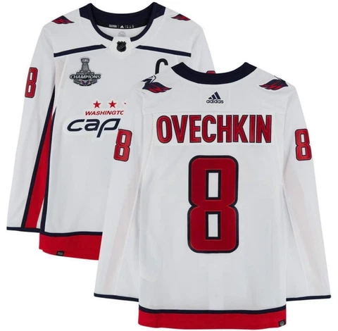 Washington Capitals Alex Ovechkin Adidas Stanley Cup Champions Jersey With “C” Cover