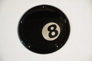 8 Ball Primary Derby Clutch Cover Black Narrow 18+ Harley Softail M8 25700971 - Picture 1 of 5