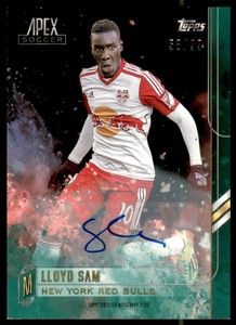 2015 Topps Apex MLS Autographs Green #6 Lloyd Sam Auto /99