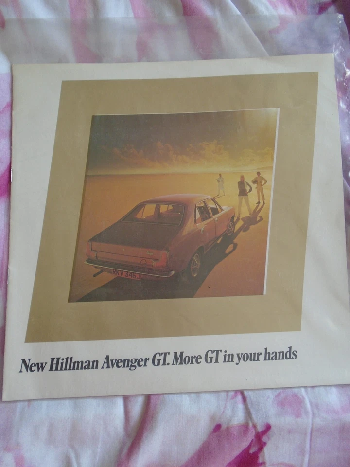 Hillman Avenger GT brochure c1970 English text ref C2615/H large format - Image 1 of 1