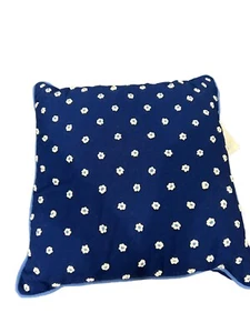 Martha Stewart French Knot 16" Square Decorative Pillow indigo Blue NWT - Picture 1 of 5
