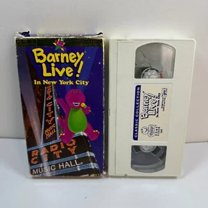 Barney Live In New York City! VHS 1994 Video Tape Sing Along Songs Classic RARE! - Picture 1 of 9