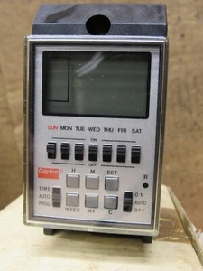DAYTON 4VV38 PROGRAMMABLE TIMER 4VV38 7 Day Programmable Timer - Picture 1 of 15