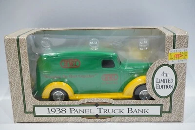1938 Panel Truck Coin Bank HWI Ertl 1/25 Scale Die Cast 4th Limited Edition NEW! - Image 1 of 4