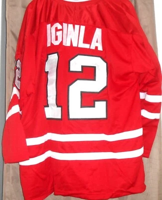 Camiseta de colección Jarome Iginla #12 Equipo NHL Canadá '96 Campeonato Mundial Junior Foto 1 de 4