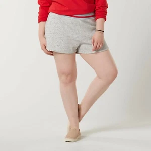 Ladies Plus  Juniors Knit Shorts  Gray Size  2X NEW - Picture 1 of 1
