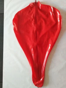 Traje de Gato de Goma Látex Fiesta Capucha Uniforme Rojo Fiesta Juegos con disfraces Fijo Hombres 2XL - Imagen 1 de 1