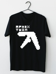 Aphex Twin Pixelated Logo T-Shirt S-2XL