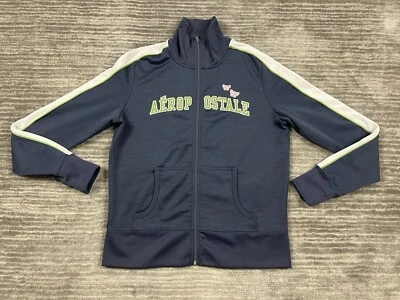 Chaqueta Aeropostale Vintage Mujer Grande Multicolor Cremallera Completa Pista Foto 1 de 4