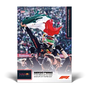 Sergio Perez Red Bull 2021 Topps Now Formula 1 F1 Card #68 Podium on Home Soil - Picture 1 of 2