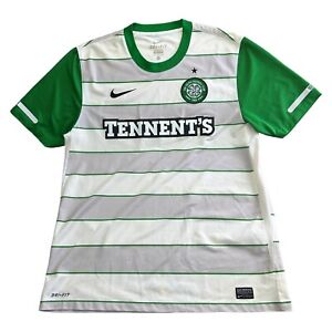Nike Celtic Fc Football Shirt Short Sleeve 2011/12 Away Dri-Fit Green Mens Large