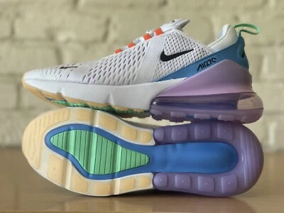 Nike Women's Air Max 270 White Purple Sneakers DX2351-100 Size 11.5 / Men 10 New - Image 1 of 4