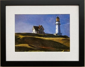 Edward Hopper "Lighthouse Hill 1927" Newly CUSTOM FRAMED Art Americana - Picture 1 of 3