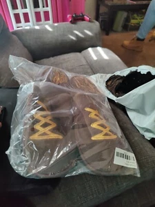 Travis Scott x Mcdonalds CJ House Slippers Brown L/XL Size 9-11 - Picture 1 of 2