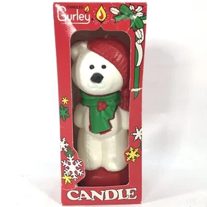Vela de Navidad Gurley Oso Polar De Colección En Caja Nueva - Imagen 1 de 9