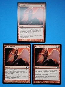 3x Act of Treason Core Set 2012 Mtg Magic Card Sorcery Red Mountain 121 - Picture 1 of 4