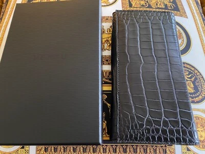 Vertu NUEVO Estuche Billetera Tarjeta de Crédito Negro Caimán Exótico 5.2" Signature Touch Foto 1 de 3