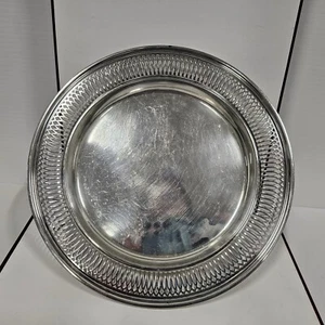 Bandeja circular Art Deco Shreve, Crump & Low plata esterlina .925 (ver fotos) - Imagen 1 de 10