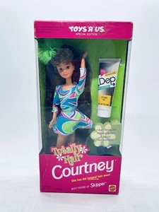 Barbie 1991, Totally Hair Courtney Edition Spéciale Fabriqué en Malaisie NRFB* - Imagen 1 de 8