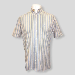 Camel Active Shirt Mens Size M Multicoloured Short Sleeve Striped Pattern Shirt - Picture 1 of 9
