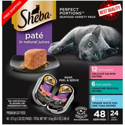 Sheba Perfect Portions Wet Cat Food- 48 servings ✅