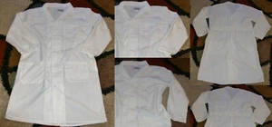 Men Chef Coat 5 French Knot Fabric Buttons 3 Pocket 42" Length Sz Medium (44) - Picture 1 of 8
