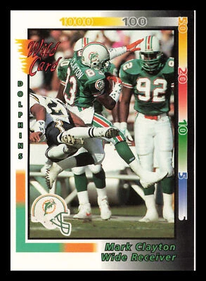 Mark Clayton #19 1992 Wild Card Miami Dolphins Football - Image 1 of 2