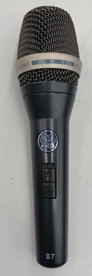 AKG D7 Varimotion Dynamic Microphone Black w/Case Tested Used - Image 1 of 4