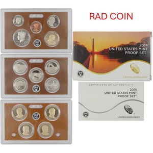 2014-S Proof Set United States US Mint Original Government Packaging Box - Picture 1 of 1