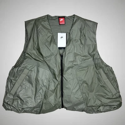 Nike Tech Men’s Woven Vest Olive Gray Loose Fit Size XL HM4262-320 NWT $180 - Image 1 of 4