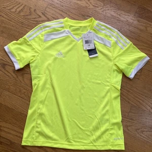 Adidas Regista Jersey Youth Size Medium Electric Yellow F50227 Brand New W Tags - Picture 1 of 2
