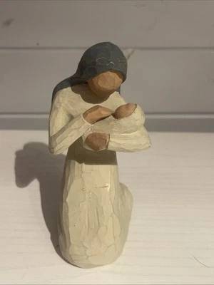 Willow Tree Nativity Mary & Baby Jesus Replacement Price Demdaco Sue Lordi 2000 - Image 1 of 4