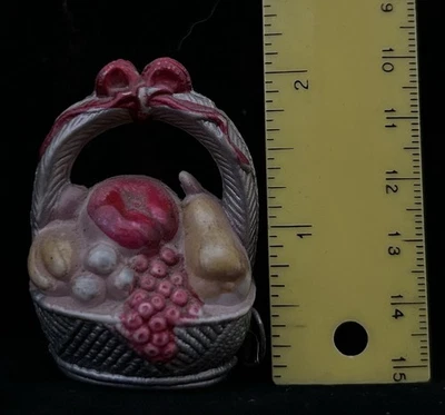 Celluloid Fruit Basket Tape Measure - Image 1 of 2