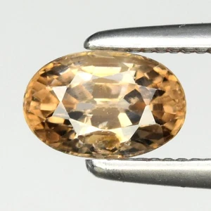 π 0.87ct 6x4mm VS Oval Natural Champagne Zircon - Unheated, Tanzania Gemstone - Picture 1 of 4